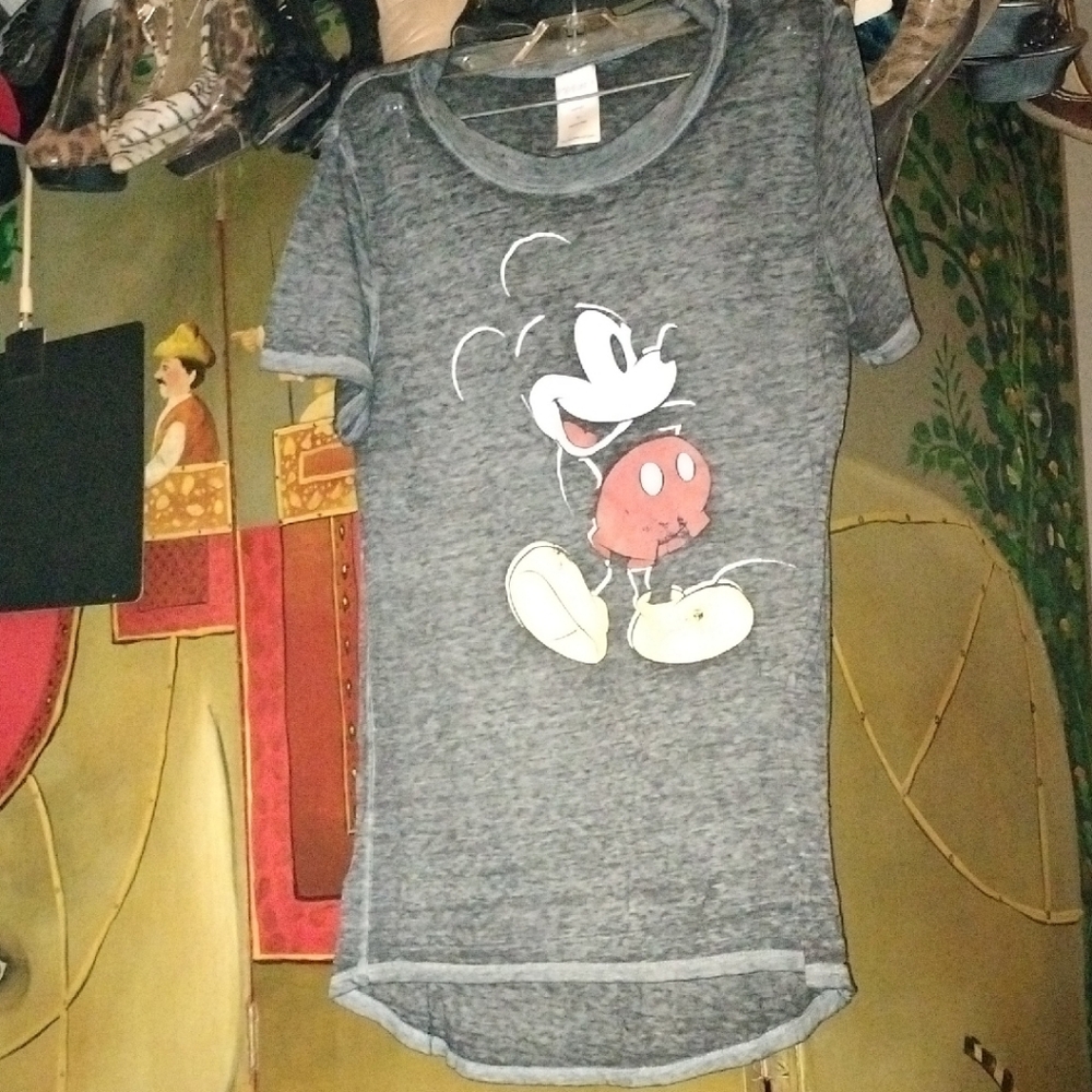 Gray Mickey Mouse T-Shirt